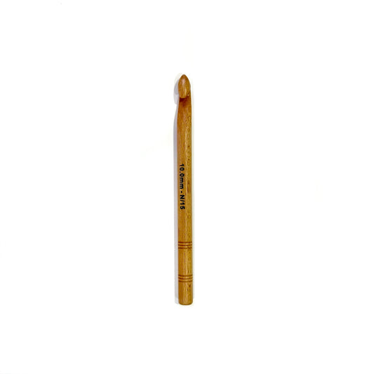 KnitPro Basix Beech wooden crochet hook - 10mm