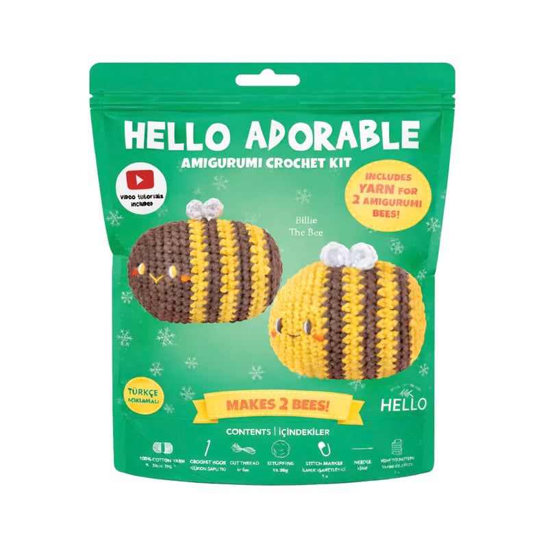 Hello Crafts - Amigurumi Crochet Kit (HC) - Billie The Bee