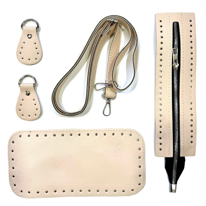Leather accessories for crochet bag, P21