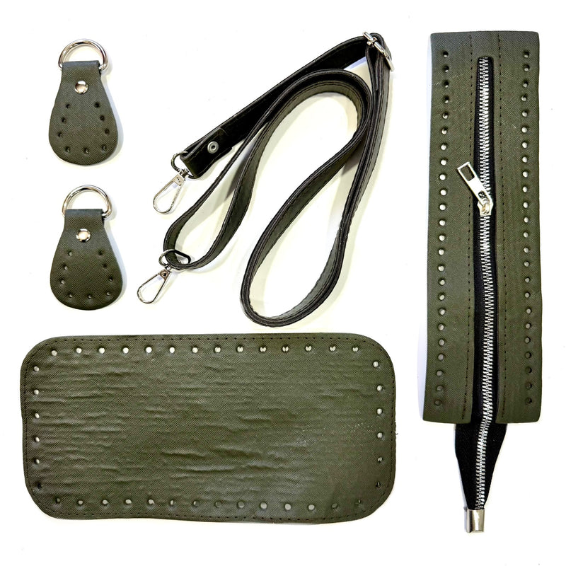 Leather accessories for crochet bag, P24