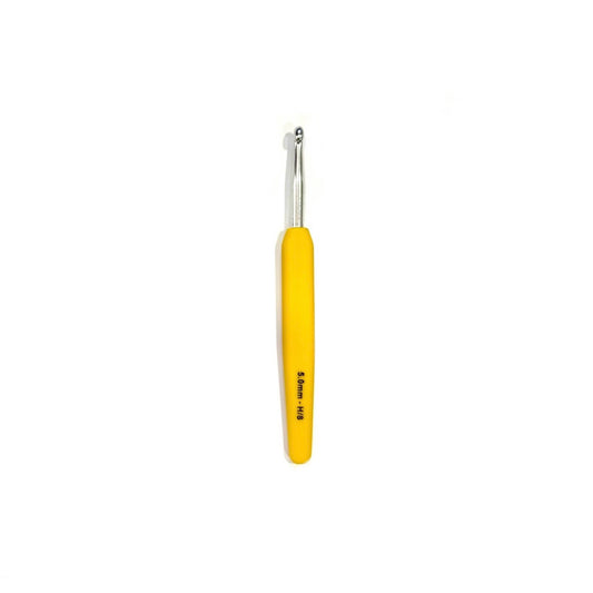 KnitPro Waves metal crochet hook with soft grip - 5mm