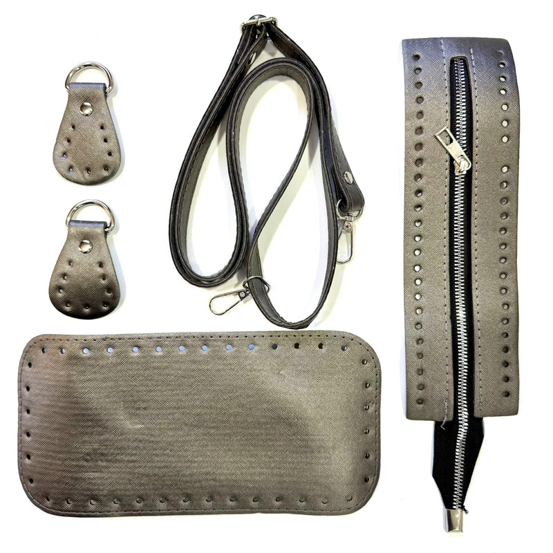 Leather accessories for crochet bag. P17