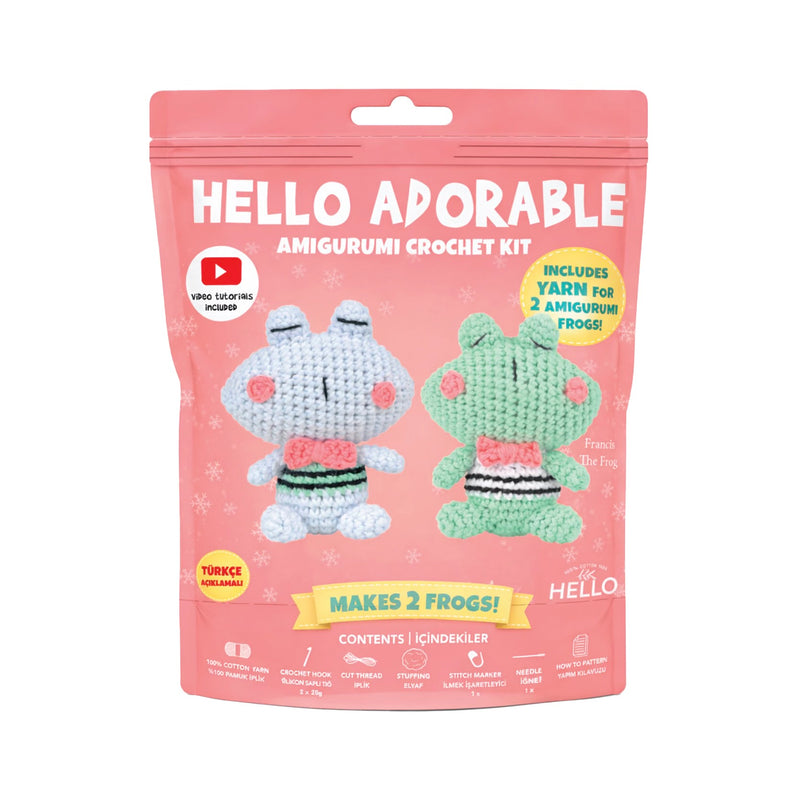 Hello Crafts - Amigurumi Crochet Kit (HC) - Francis The Frog