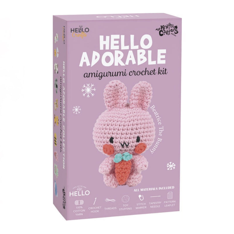Hello Crafts - Amigurumi Crochet Kit - Beatrice The Bunny