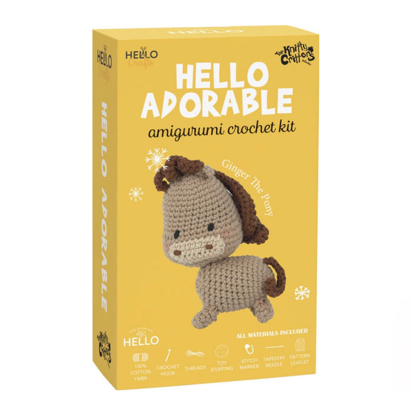 Hello Crafts - Amigurumi Crochet Kit - Ginger The Pony