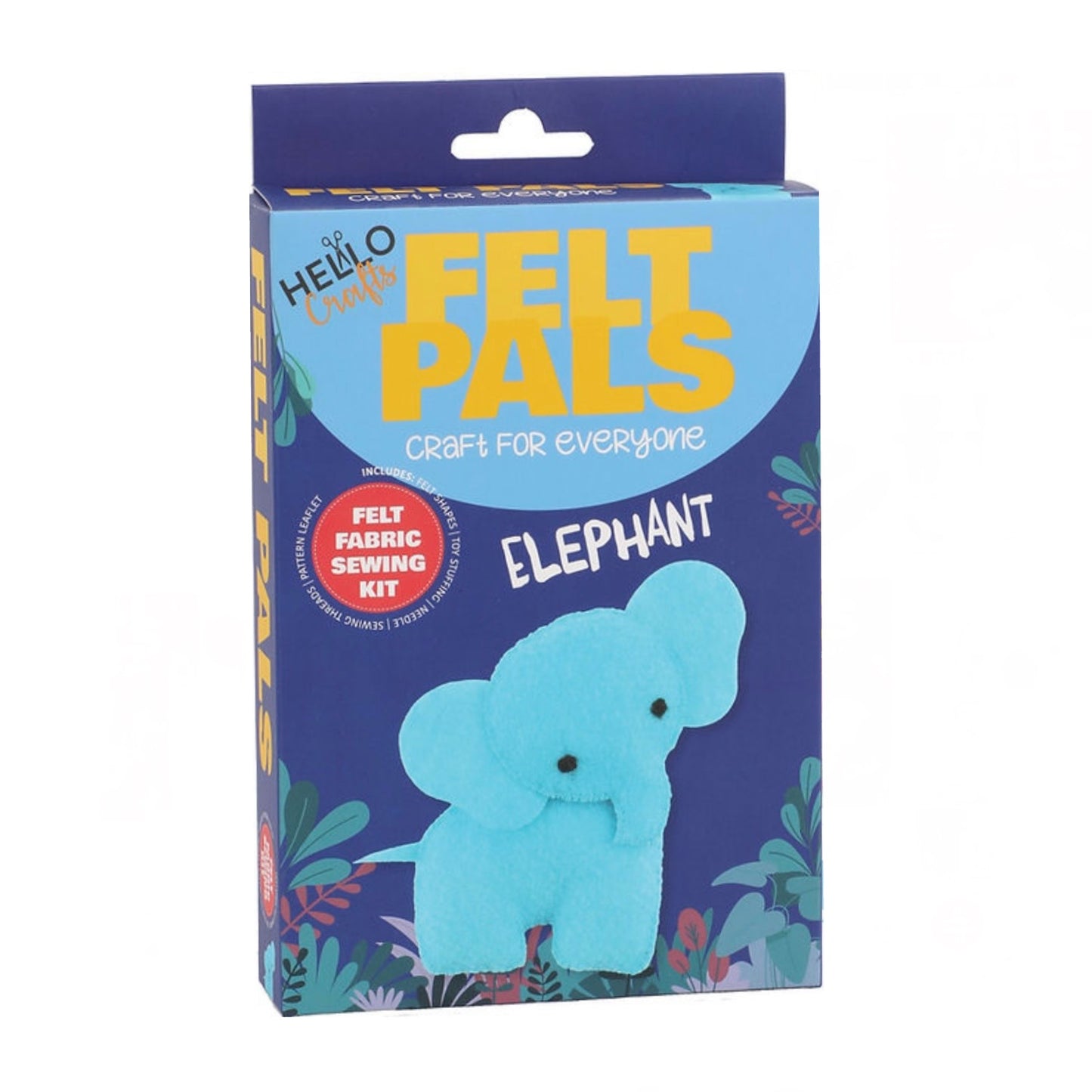 Hello Crafts - Felt Pals Sewing Kit - Elephant