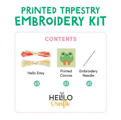 هيلو كرافتس - طقم تطريز تابستري مطبوع - Squirrel