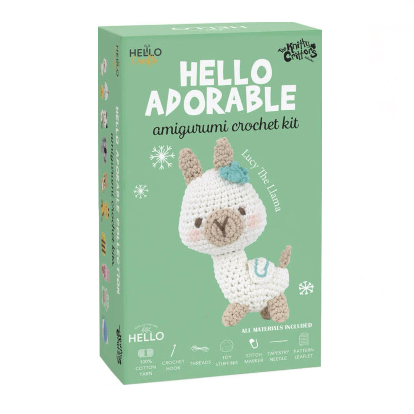 Hello Crafts - Amigurumi Crochet Kit - Lucy The Llama