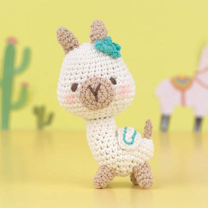 Hello Crafts - Amigurumi Crochet Kit - Lucy The Llama