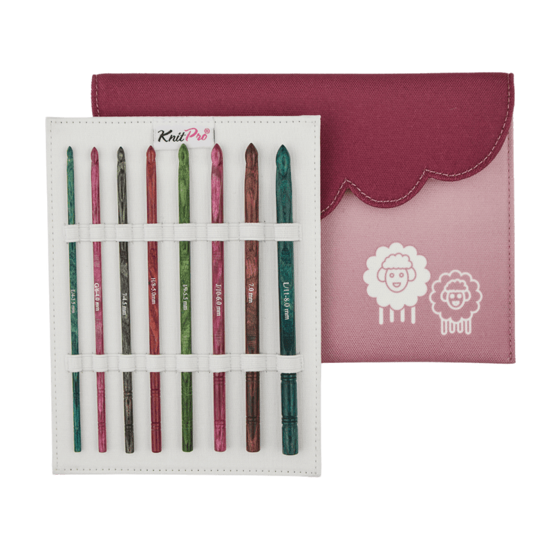 KnitPro Deluxe Single Ended Crochet Hook Set - Dreamz, Set of 8 hooks