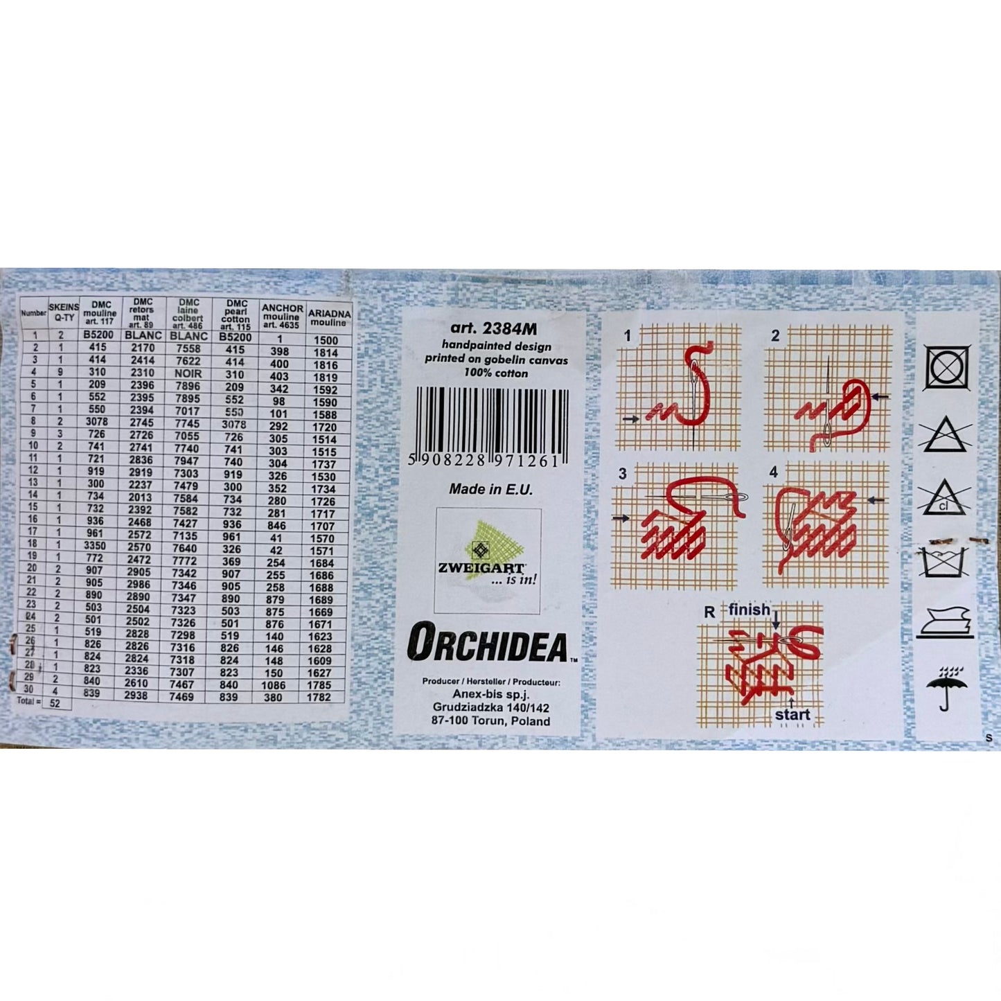 Embroidery sheet (without threads) - 40x50cm - 2384M