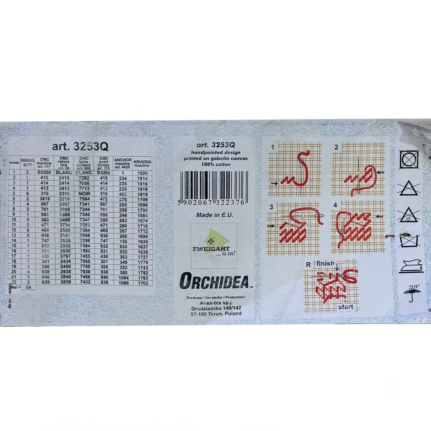 Embroidery sheet (without threads) - 40x60cm - 3253Q