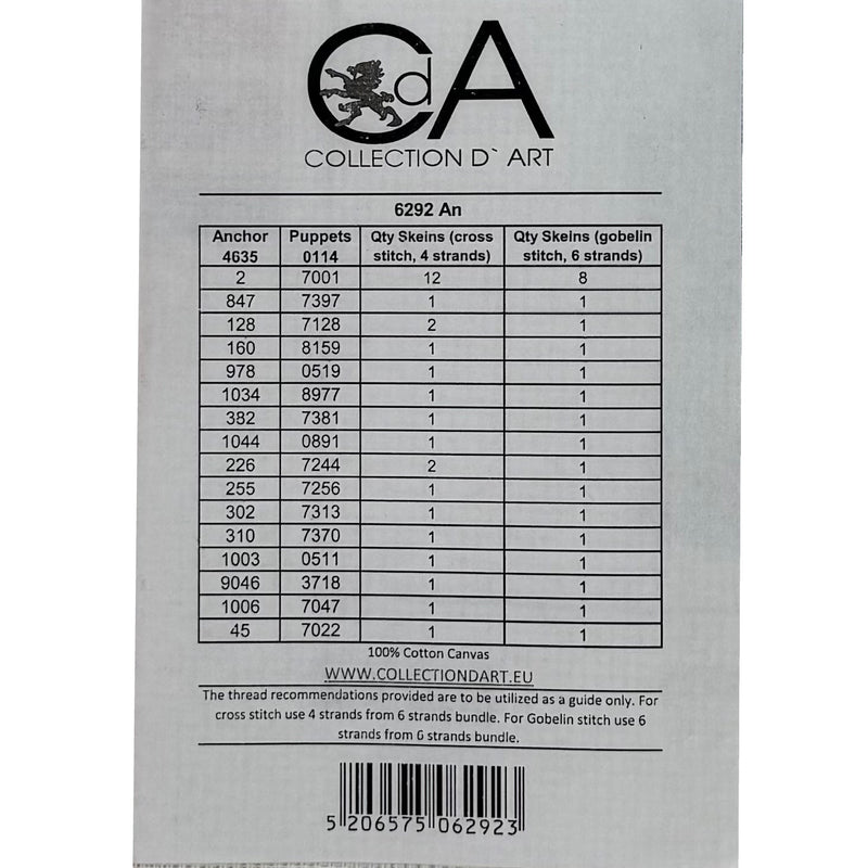 Embroidery sheet (without threads) - 22x30cm - 6292