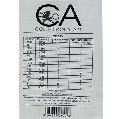 Embroidery sheet (without threads) - 22x30cm - 6297