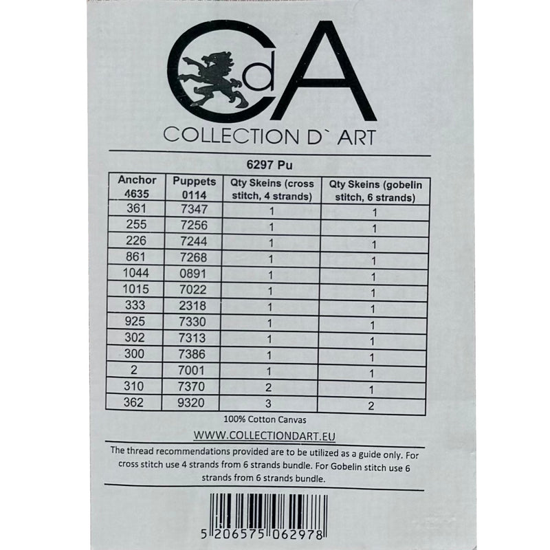 Embroidery sheet (without threads) - 22x30cm - 6297