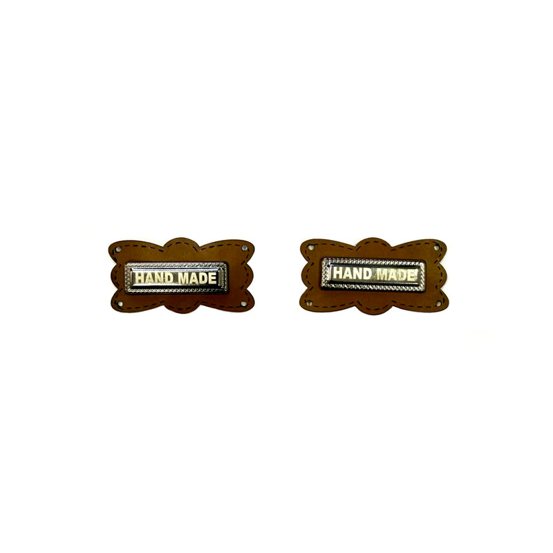 Leather tags - Pattern 16/1, Pack of 2
