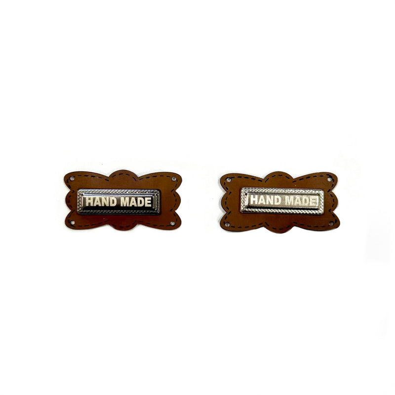 Leather tags - Pattern 16/3, Pack of 2