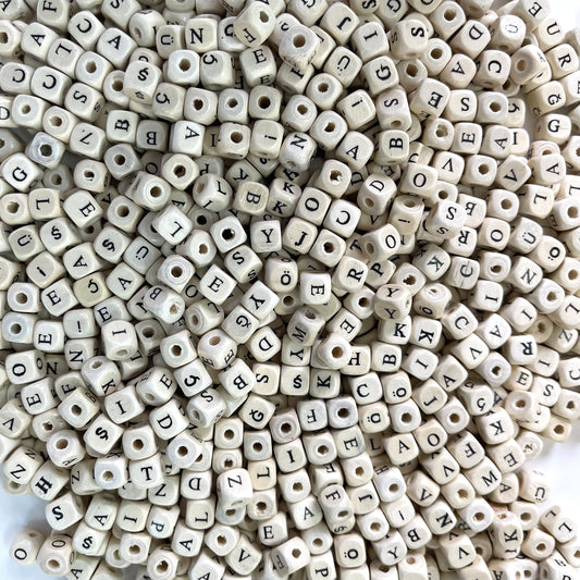 Alphabet beads, Pack of 26