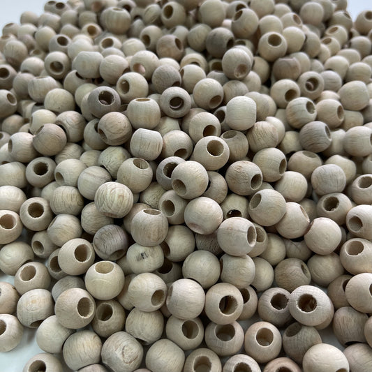 Wooden beads - 12mm, Pack of 35