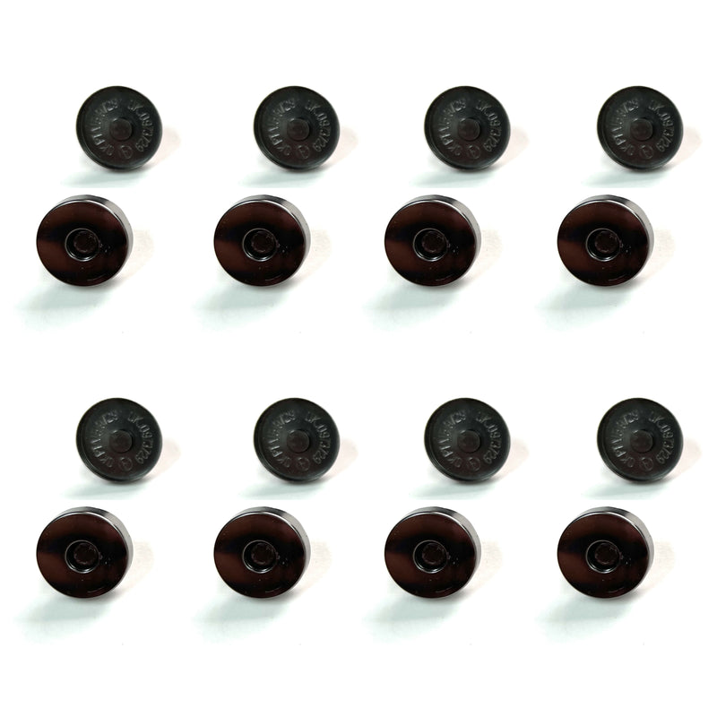 Magnetic buttons - Black, Pack of 8