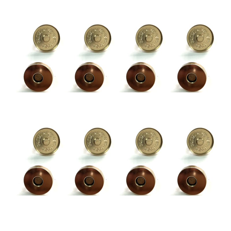 Magnetic buttons - Golden, Pack of 8