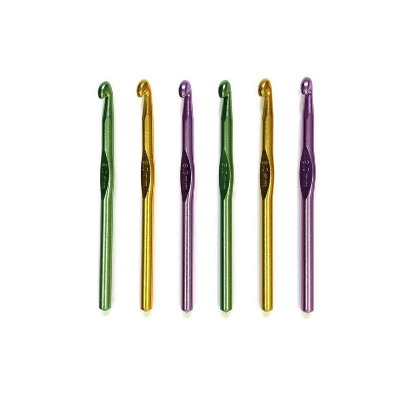 Metal crochet hook - 9mm