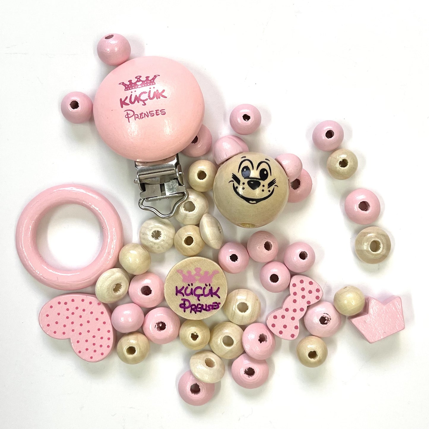 Amigurumi rattle set - Pink